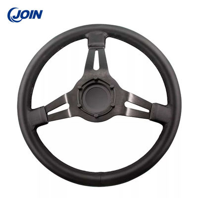Universal Golf Cart Steering Wheels Black Leather 13.5 Inch