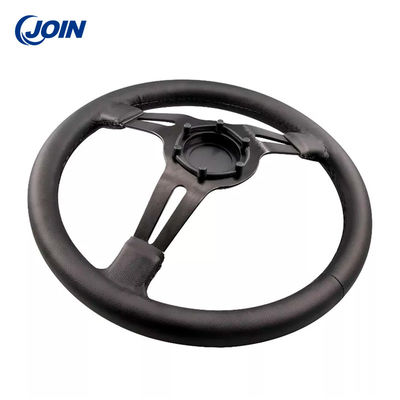 Universal Golf Cart Steering Wheels Black Leather 13.5 Inch