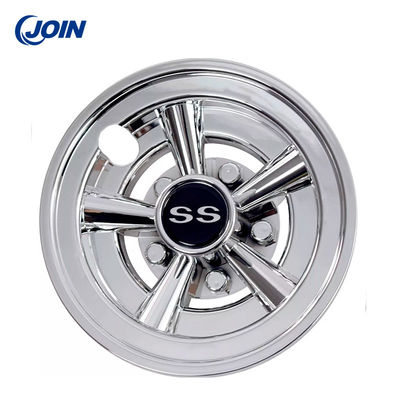 8&quot; SS Golf Cart Wheels And Tires Hub Caps Electric Buggy Chrome