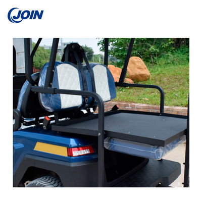 ODM Folding Golf Cart Back Seat Kit Flip 2-3 Passenger Leather
