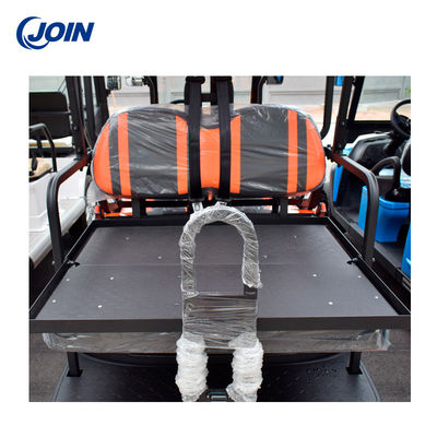 ODM Folding Golf Cart Back Seat Kit Flip 2-3 Passenger Leather