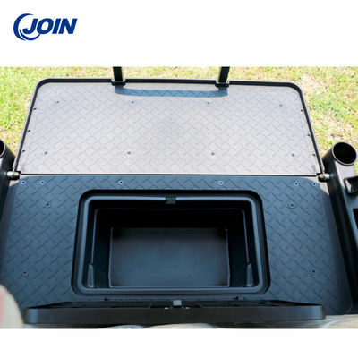 EXCAR Golf Cart Back Seat Kit Buggy Rear Flip Seat Leather Black