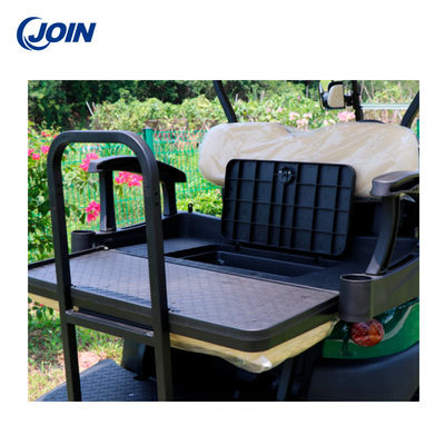 EXCAR Golf Cart Back Seat Kit Buggy Rear Flip Seat Leather Black