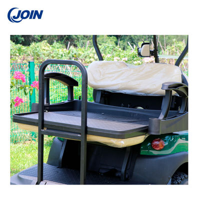 EXCAR Golf Cart Back Seat Kit Buggy Rear Flip Seat Leather Black