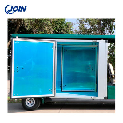 Customized Golf Cart Cargo Boxes Aluminum Three Panel Sliding Door For Utility Carts