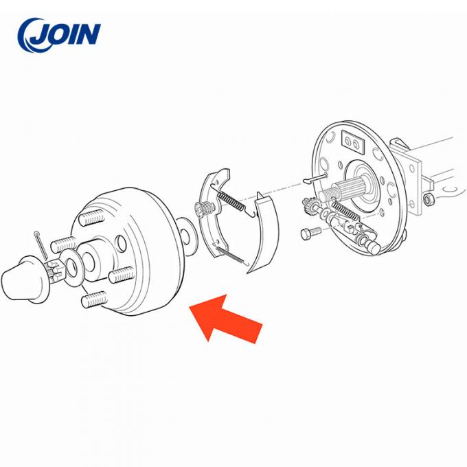 Electric Golf Cart Accessories Rear Brake Drum replacement 1982-Up 3